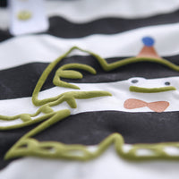 Load image into Gallery viewer, 2 Pieces Set Baby Kid Boys Striped Letters Tops And Solid Color Shorts Wholesale 25040341
