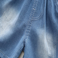 Load image into Gallery viewer, 2 Pieces Set Baby Kid Boys Striped Dinosaur Tops And Solid Color Shorts Wholesale 25040344
