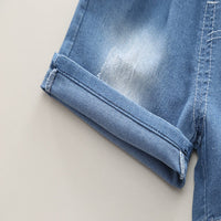 Load image into Gallery viewer, 2 Pieces Set Baby Kid Boys Striped Dinosaur Tops And Solid Color Shorts Wholesale 25040344
