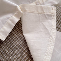 Load image into Gallery viewer, 2 Pieces Set Baby Kid Boys Color-blocking Checked Shirts And Solid Color Shorts Wholesale 25040346
