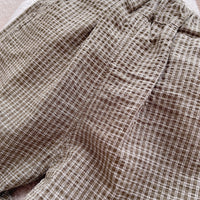 Load image into Gallery viewer, 2 Pieces Set Baby Kid Boys Color-blocking Checked Shirts And Solid Color Shorts Wholesale 25040346
