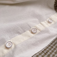 Load image into Gallery viewer, 2 Pieces Set Baby Kid Boys Color-blocking Checked Shirts And Solid Color Shorts Wholesale 25040346
