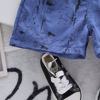 Load image into Gallery viewer, 2 Pieces Set Baby Kid Boys Print Shirts And Shorts Wholesale 25040348
