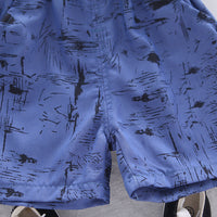 Load image into Gallery viewer, 2 Pieces Set Baby Kid Boys Print Shirts And Shorts Wholesale 25040348
