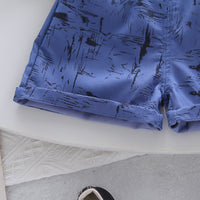 Load image into Gallery viewer, 2 Pieces Set Baby Kid Boys Print Shirts And Shorts Wholesale 25040348
