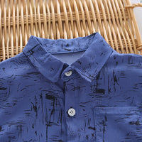 Load image into Gallery viewer, 2 Pieces Set Baby Kid Boys Print Shirts And Shorts Wholesale 25040348
