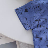 Load image into Gallery viewer, 2 Pieces Set Baby Kid Boys Print Shirts And Shorts Wholesale 25040348

