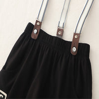 Load image into Gallery viewer, 2 Pieces Set Baby Kid Boys Letters Shirts And Solid Color Shorts Wholesale 25040351
