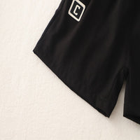 Load image into Gallery viewer, 2 Pieces Set Baby Kid Boys Letters Shirts And Solid Color Shorts Wholesale 25040351
