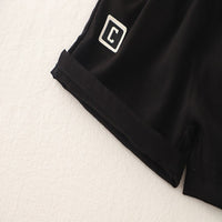 Load image into Gallery viewer, 2 Pieces Set Baby Kid Boys Letters Shirts And Solid Color Shorts Wholesale 25040351
