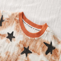 Load image into Gallery viewer, 2 Pieces Set Baby Kid Boys Color-blocking Star Tops And Solid Color Shorts Wholesale 25040352
