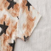 Load image into Gallery viewer, 2 Pieces Set Baby Kid Boys Color-blocking Star Tops And Solid Color Shorts Wholesale 25040352
