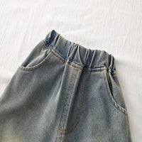 Load image into Gallery viewer, 2 Pieces Set Baby Kid Boys Color-blocking Star Tops And Solid Color Shorts Wholesale 25040352
