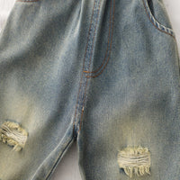 Load image into Gallery viewer, 2 Pieces Set Baby Kid Boys Color-blocking Star Tops And Solid Color Shorts Wholesale 25040352
