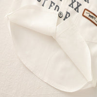 Load image into Gallery viewer, 2 Pieces Set Baby Kid Boys Letters Shirts And Checked Shorts Wholesale 25040355
