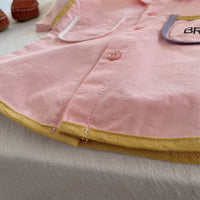 Load image into Gallery viewer, 2 Pieces Set Baby Kid Boys Letters Shirts And Solid Color Shorts Wholesale 25040357
