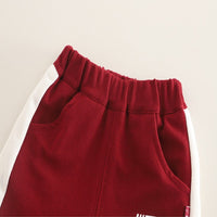 Load image into Gallery viewer, 2 Pieces Set Baby Kid Boys Letters Color-blocking Tops And Shorts Wholesale 25040359
