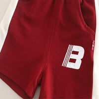Load image into Gallery viewer, 2 Pieces Set Baby Kid Boys Letters Color-blocking Tops And Shorts Wholesale 25040359
