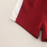 Load image into Gallery viewer, 2 Pieces Set Baby Kid Boys Letters Color-blocking Tops And Shorts Wholesale 25040359
