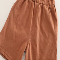 Load image into Gallery viewer, 2 Pieces Set Baby Kid Girls Boys Letters Tops And Solid Color Shorts Wholesale 25040361
