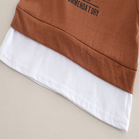 Load image into Gallery viewer, 2 Pieces Set Baby Kid Girls Boys Letters Tops And Solid Color Shorts Wholesale 25040361
