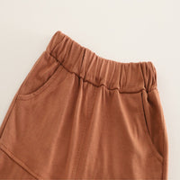 Load image into Gallery viewer, 2 Pieces Set Baby Kid Girls Boys Letters Tops And Solid Color Shorts Wholesale 25040361
