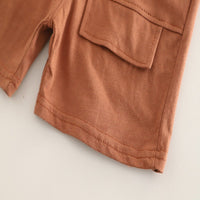 Load image into Gallery viewer, 2 Pieces Set Baby Kid Girls Boys Letters Tops And Solid Color Shorts Wholesale 25040361
