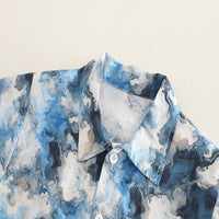 Load image into Gallery viewer, 2 Pieces Set Baby Kid Boys Color-blocking Shirts And Solid Color Shorts Wholesale 25040363
