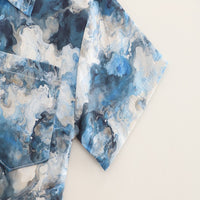 Load image into Gallery viewer, 2 Pieces Set Baby Kid Boys Color-blocking Shirts And Solid Color Shorts Wholesale 25040363
