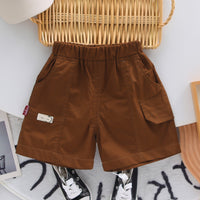Load image into Gallery viewer, 2 Pieces Set Baby Kid Girls Boys Leopard Tops And Solid Color Shorts Wholesale 25040365
