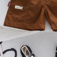 Load image into Gallery viewer, 2 Pieces Set Baby Kid Girls Boys Leopard Tops And Solid Color Shorts Wholesale 25040365
