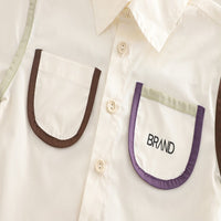 Load image into Gallery viewer, 2 Pieces Set Baby Kid Boys Letters Shirts And Solid Color Shorts Wholesale 25040367
