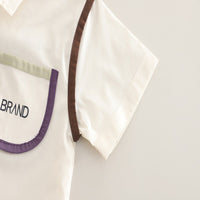 Load image into Gallery viewer, 2 Pieces Set Baby Kid Boys Letters Shirts And Solid Color Shorts Wholesale 25040367
