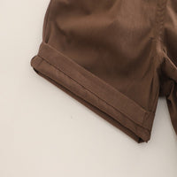 Load image into Gallery viewer, 2 Pieces Set Baby Kid Boys Letters Shirts And Solid Color Shorts Wholesale 25040367
