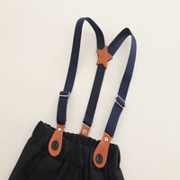 Load image into Gallery viewer, 2 Pieces Set Baby Kid Boys Striped Shirts And Solid Color Shorts Wholesale 25040369
