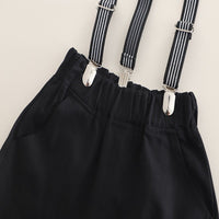 Load image into Gallery viewer, 2 Pieces Set Baby Kid Boys Checked Shirts And Solid Color Shorts Wholesale 25040370
