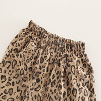 Load image into Gallery viewer, 2 Pieces Set Baby Kid Unisex Letters Tops And Leopard Shorts Wholesale 25040371
