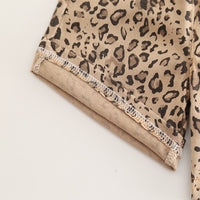 Load image into Gallery viewer, 2 Pieces Set Baby Kid Unisex Letters Tops And Leopard Shorts Wholesale 25040371
