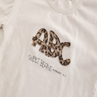 Load image into Gallery viewer, 2 Pieces Set Baby Kid Unisex Letters Tops And Leopard Shorts Wholesale 25040371
