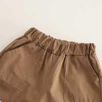 Load image into Gallery viewer, 2 Pieces Set Baby Kid Boys Cartoon Print Tops And Solid Color Shorts Wholesale 25040373
