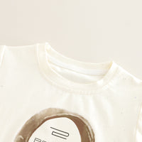 Load image into Gallery viewer, 2 Pieces Set Baby Kid Boys Cartoon Print Tops And Solid Color Shorts Wholesale 25040373
