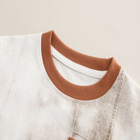 Load image into Gallery viewer, 2 Pieces Set Baby Kid Boys Letters Tops And Solid Color Shorts Wholesale 25040374
