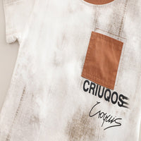 Load image into Gallery viewer, 2 Pieces Set Baby Kid Boys Letters Tops And Solid Color Shorts Wholesale 25040374
