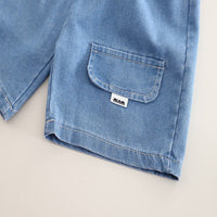 Load image into Gallery viewer, 2 Pieces Set Baby Kid Boys Letters Tops And Solid Color Shorts Wholesale 25040375
