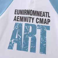 Load image into Gallery viewer, 2 Pieces Set Baby Kid Boys Color-blocking Tops And Letters Shorts Wholesale 25040377
