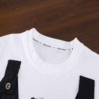 Load image into Gallery viewer, 2 Pieces Set Baby Kid Boys Color-blocking Tops And Letters Shorts Wholesale 25040378
