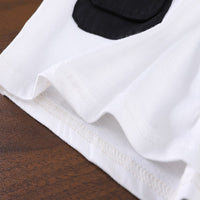 Load image into Gallery viewer, 2 Pieces Set Baby Kid Boys Color-blocking Tops And Letters Shorts Wholesale 25040378
