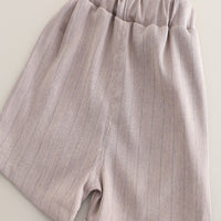 Load image into Gallery viewer, 2 Pieces Set Baby Kid Boys Solid Color Striped Tops And Shorts Wholesale 25040381
