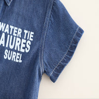 Load image into Gallery viewer, 3 Pieces Set Baby Kid Boys Letters Jackets Outwears Tank Tops And Solid Color Shorts Wholesale 25040382
