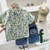 Load image into Gallery viewer, Baby Kid Boys Cartoon Plant Print Shirts Wholesale 25040384
